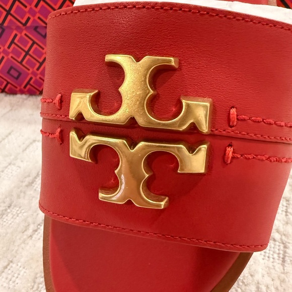 Tory Burch Everly Slide size 8 in Brilliant Red - Brand New in Box! - Picture 5 of 9
